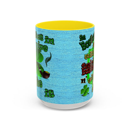 celtics logo - Accent Mug (faded blue)