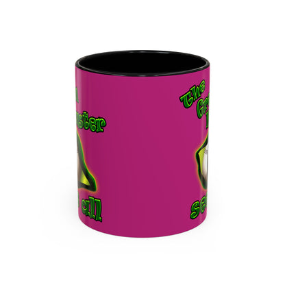 green monster - Accent Mug (pink)
