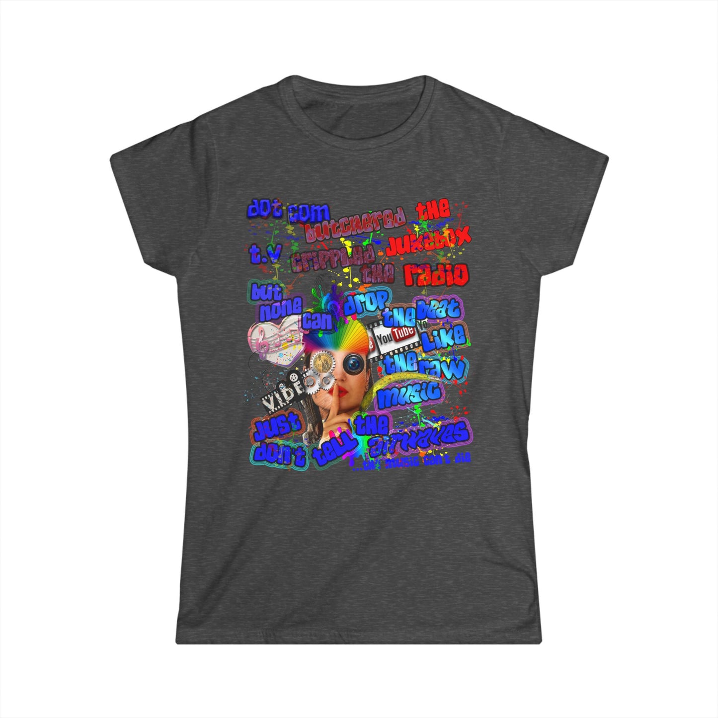 drop the beat - Women's Softstyle Tee