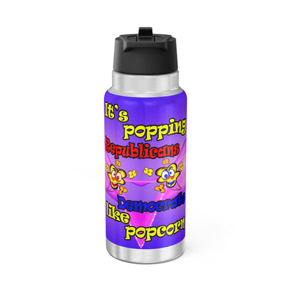popping like popcorn - Gator Tumbler, 32oz  (purple-pink wave)