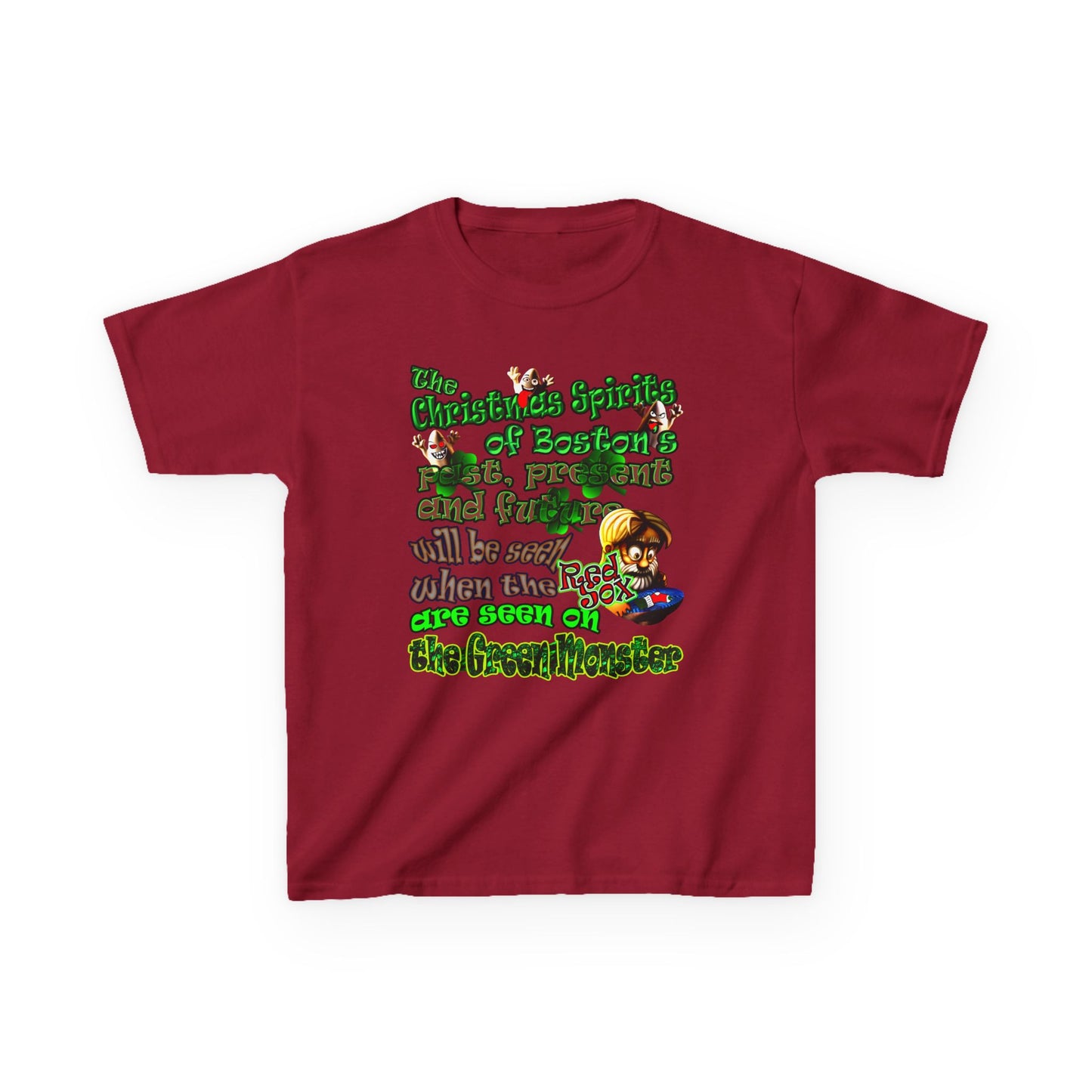 christmas spirits of boston - Kids Heavy Cotton™ Tee