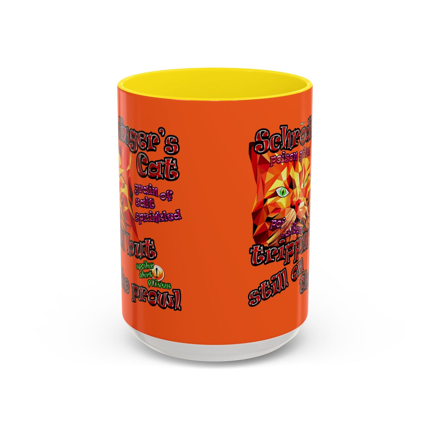 schrodinger's cat - Accent Mug (orange)