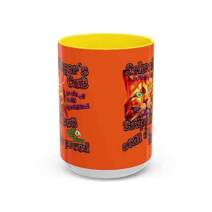schrodinger's cat - Accent Mug (orange)