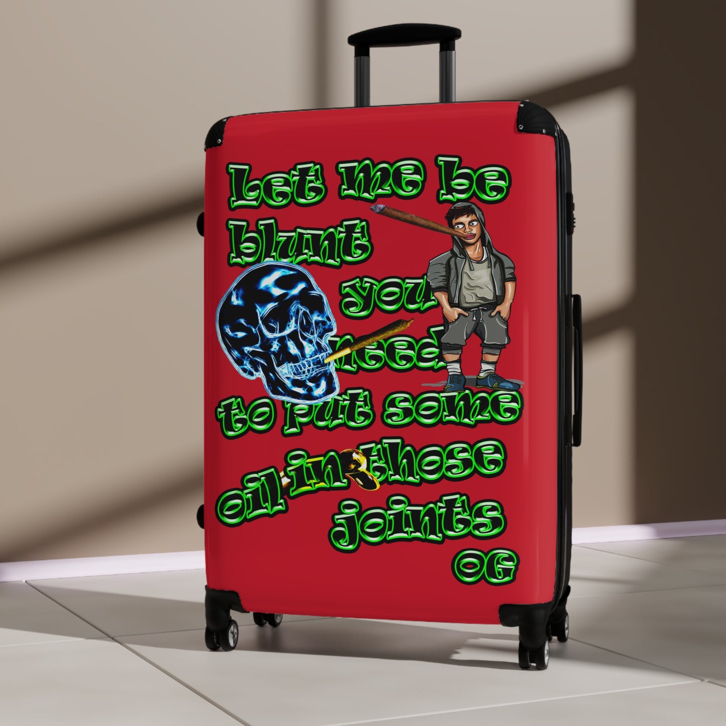 og - Suitcase (dark red)