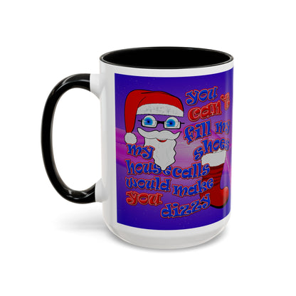 santa's shoes - Accent Mug (purple-pink wave)
