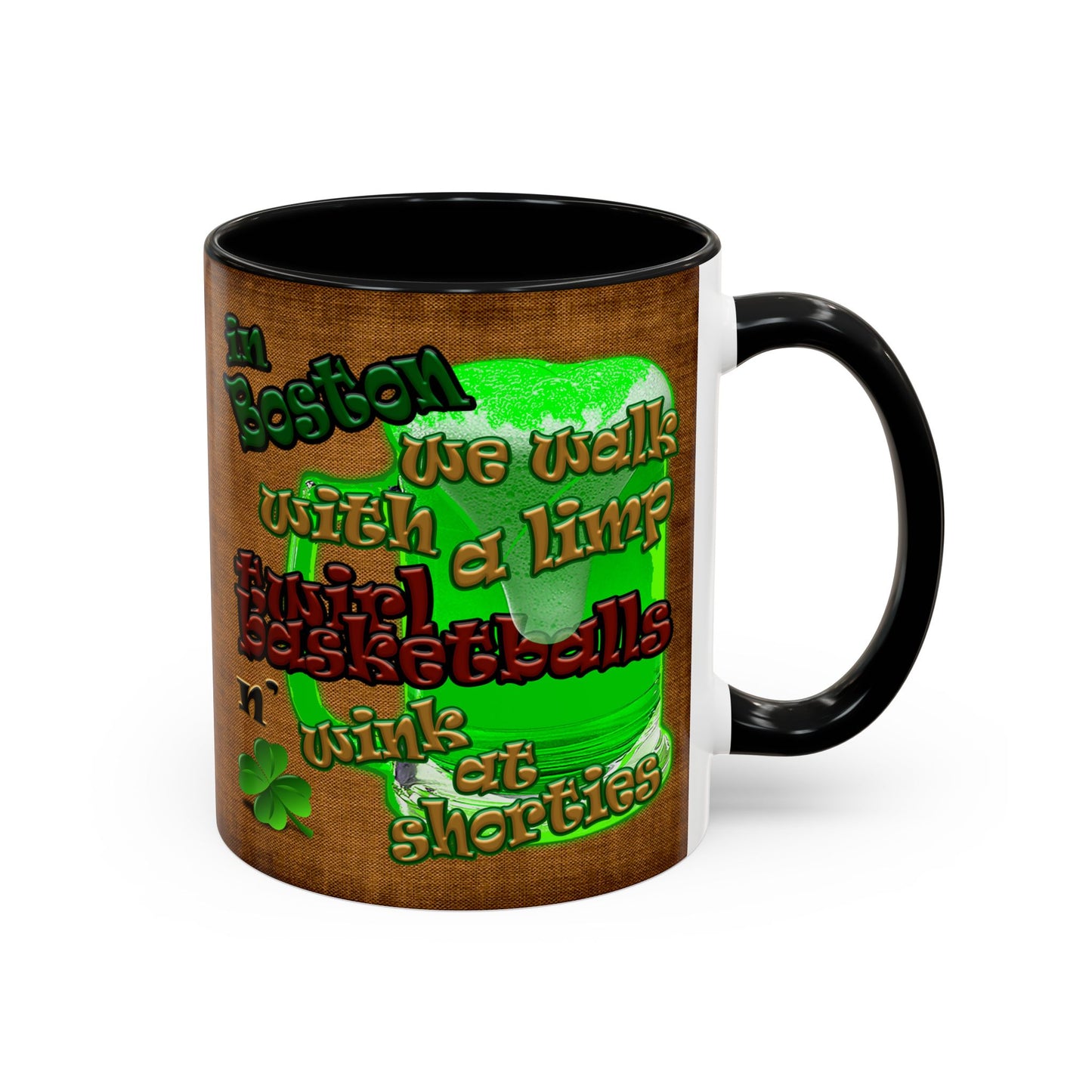 celtics logo - Accent Mug (brown papyrus)