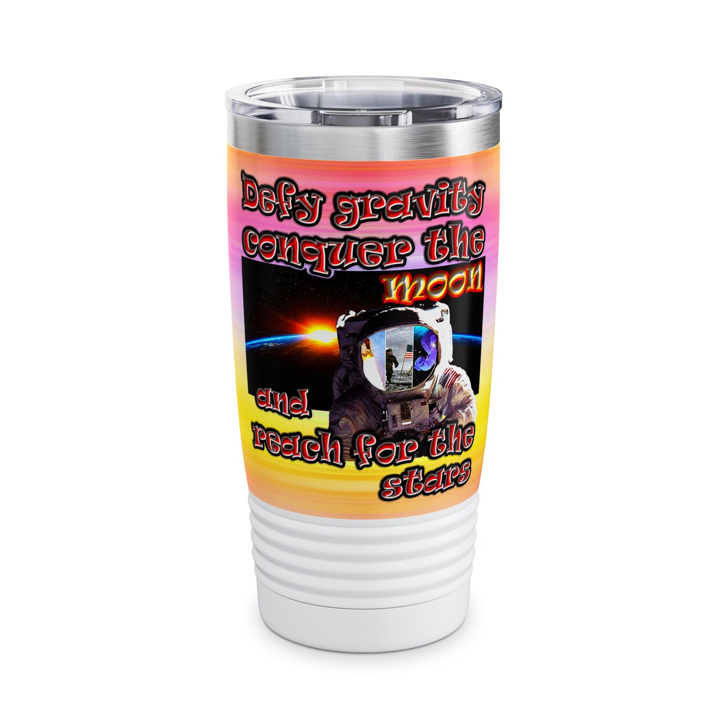 defy conquer reach - Ringneck Tumbler, 20oz (color blur)
