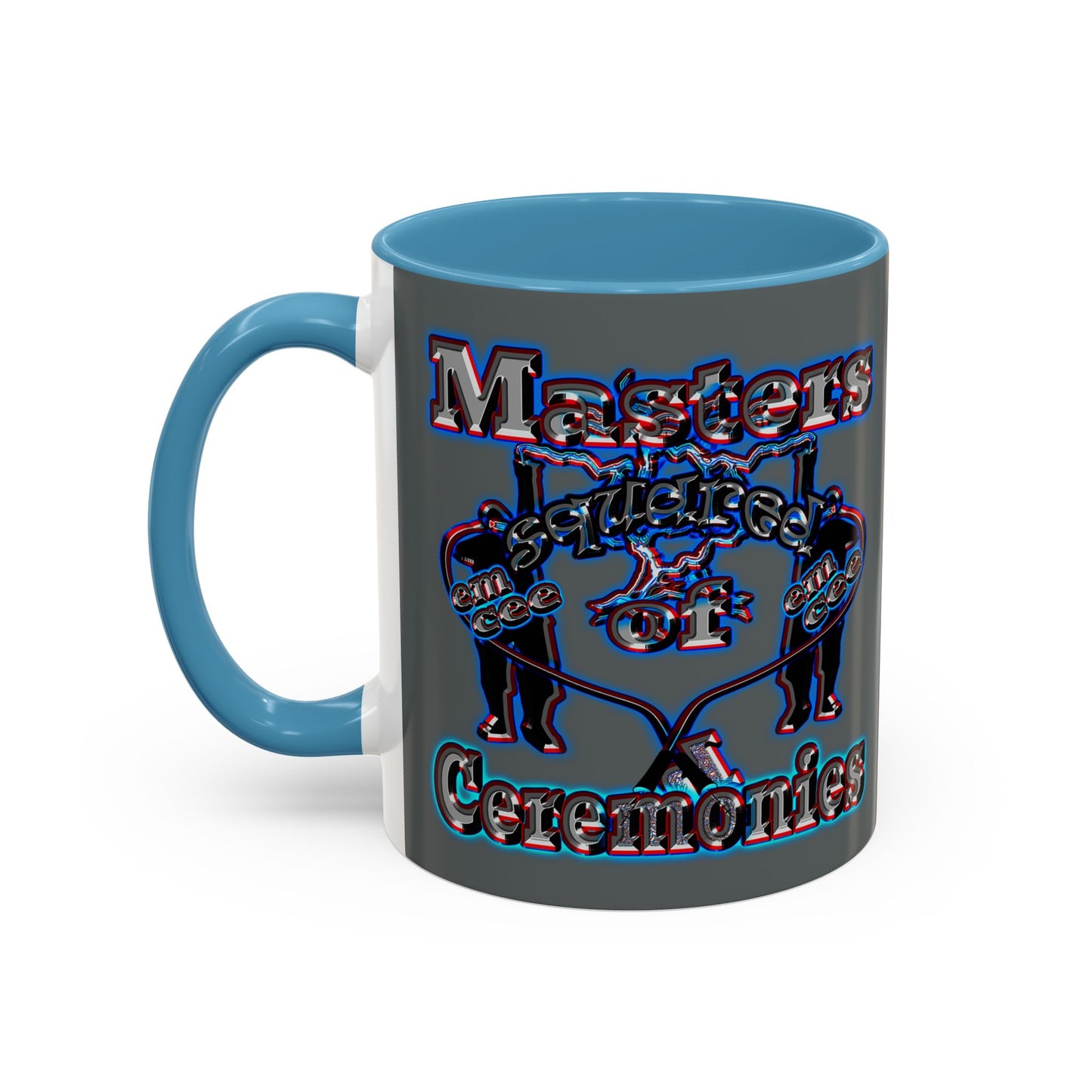 em cee squared - Accent Mug (dark grey)
