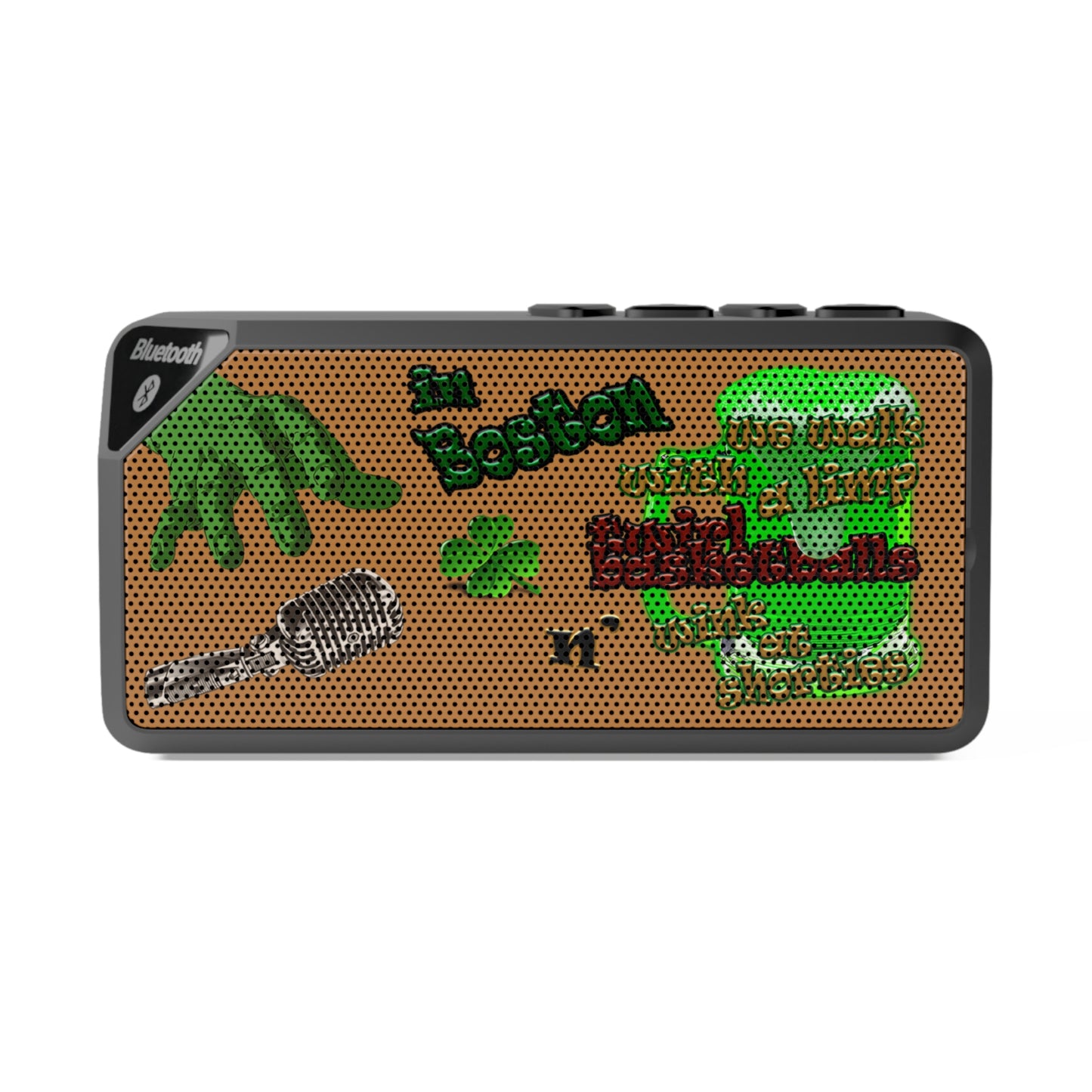 celtics logo - Jabba Bluetooth Speaker (light brown)
