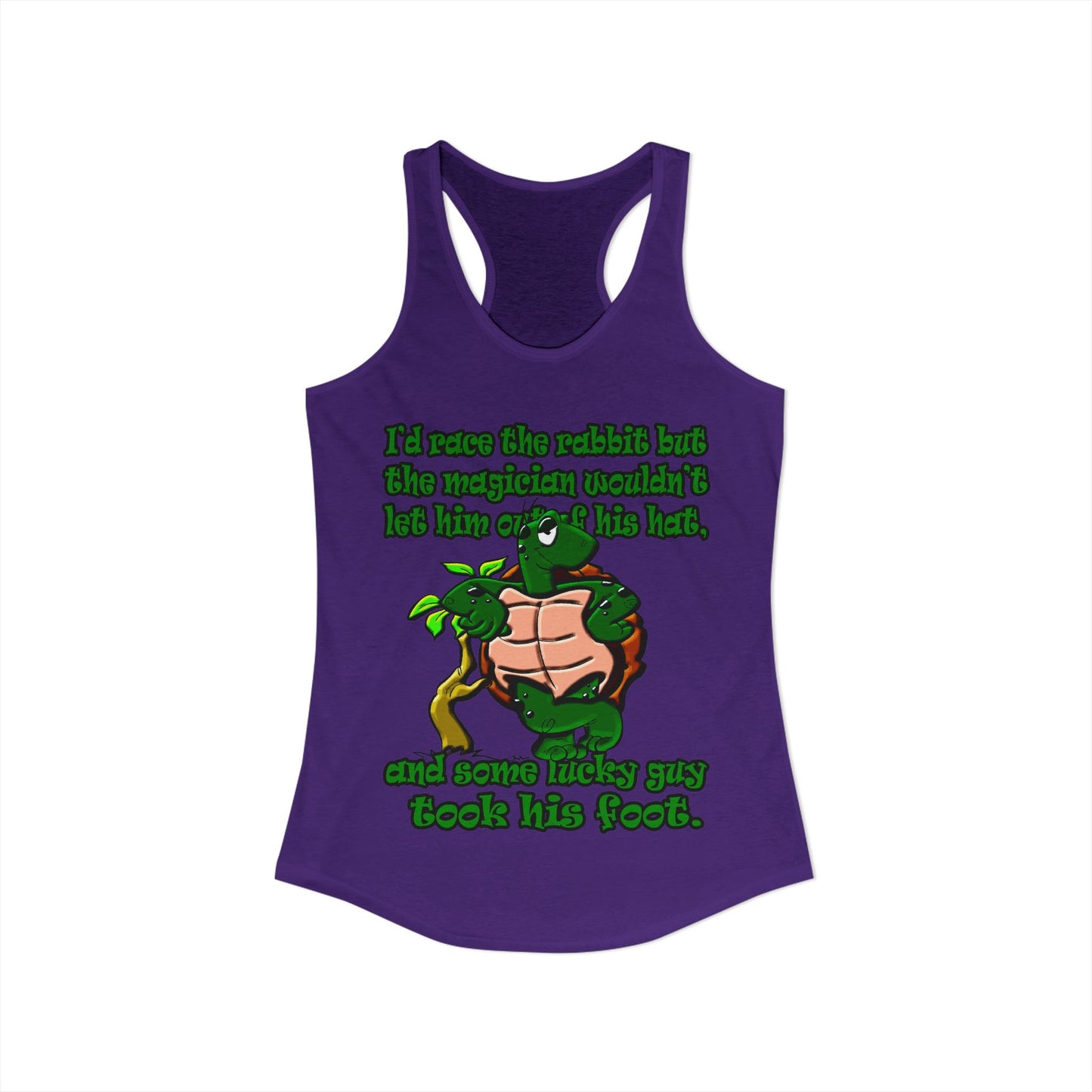 turtle race - Women's Ideal Racerback Tank