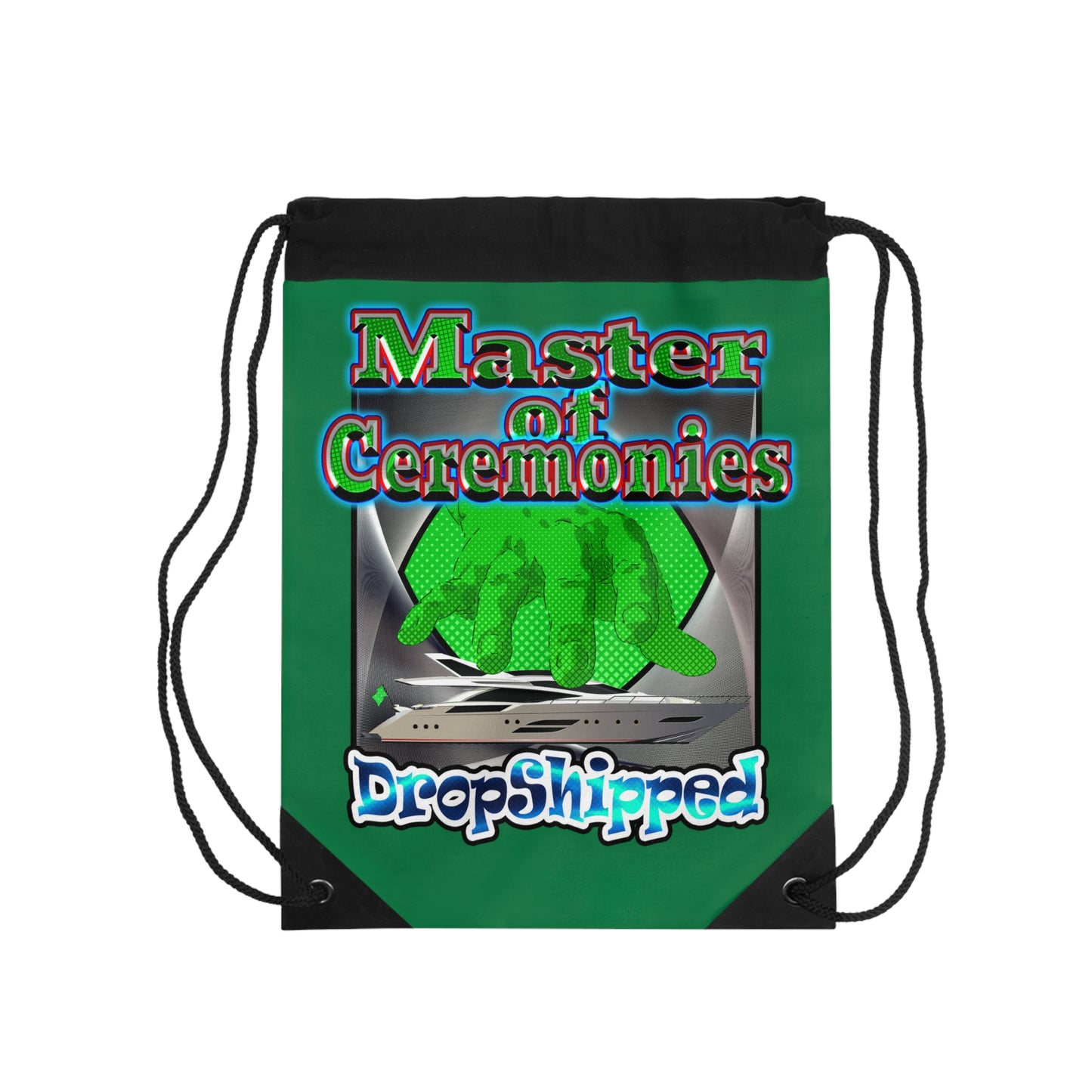 logo - Drawstring Bag (dark green)