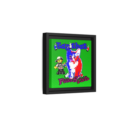 tag that - framed canvas art (logo green)