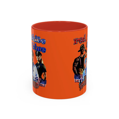 rw&b lives matter - Accent Mug (orange)