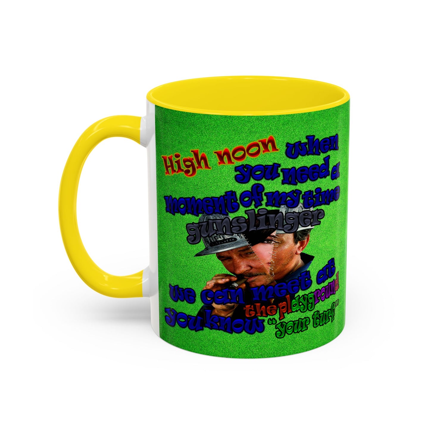 high noon - Accent Mug (green turf)