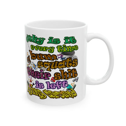 the bum's shit - White Mug (white)