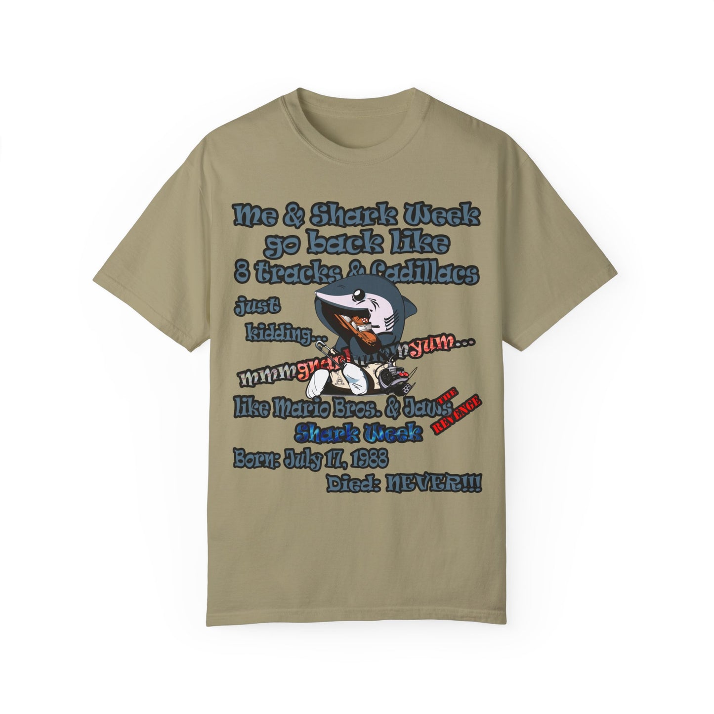 shark week - Unisex Garment-Dyed T-shirt