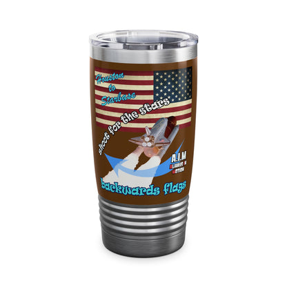 shoot for the stars - Ringneck Tumbler, 20oz (brown)