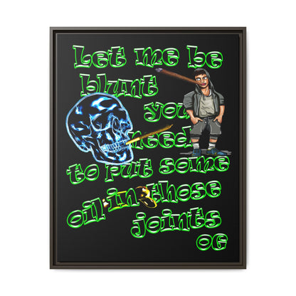 og - framed canvas art (black)