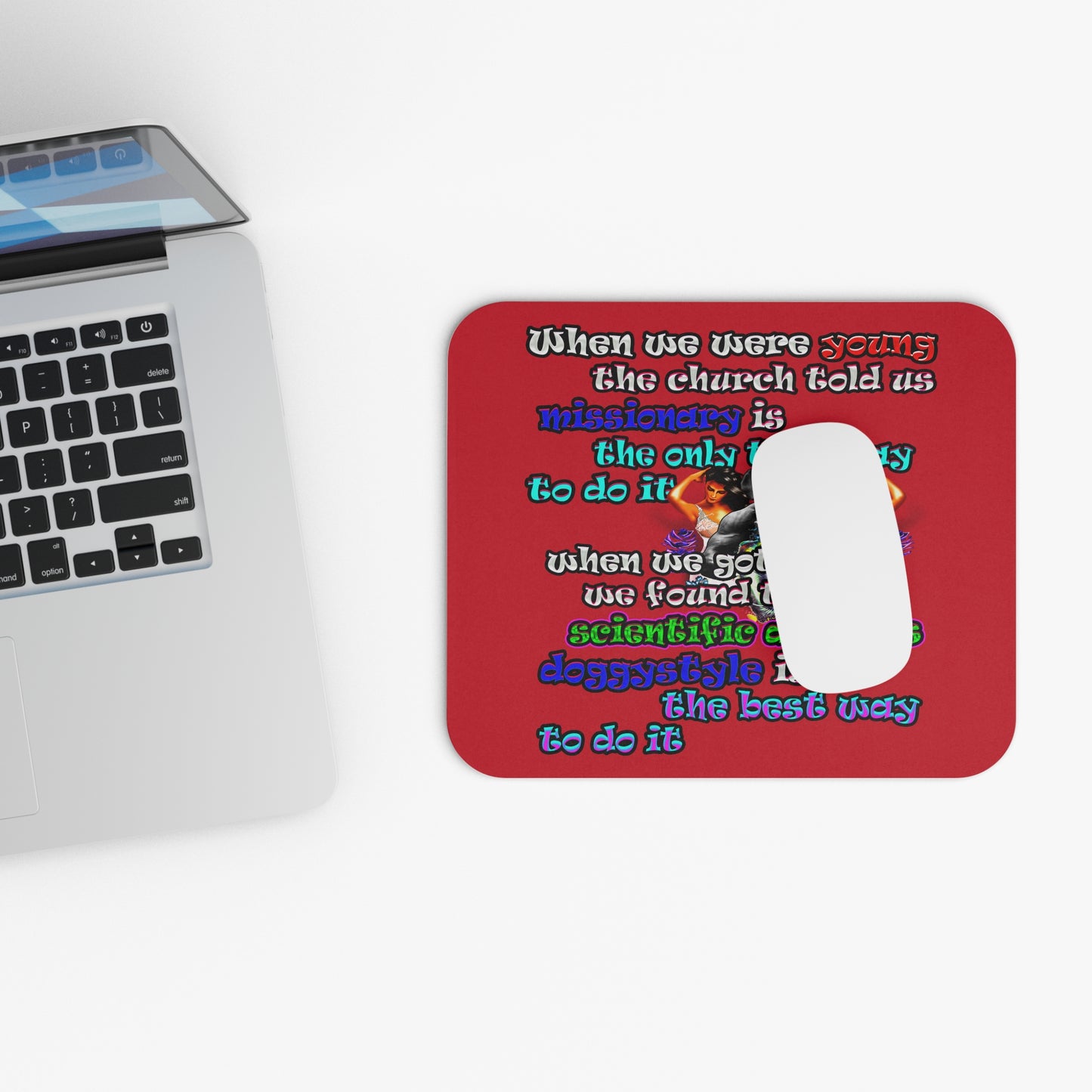 doggystyle - Mouse Pad (Rectangle) (dark red)
