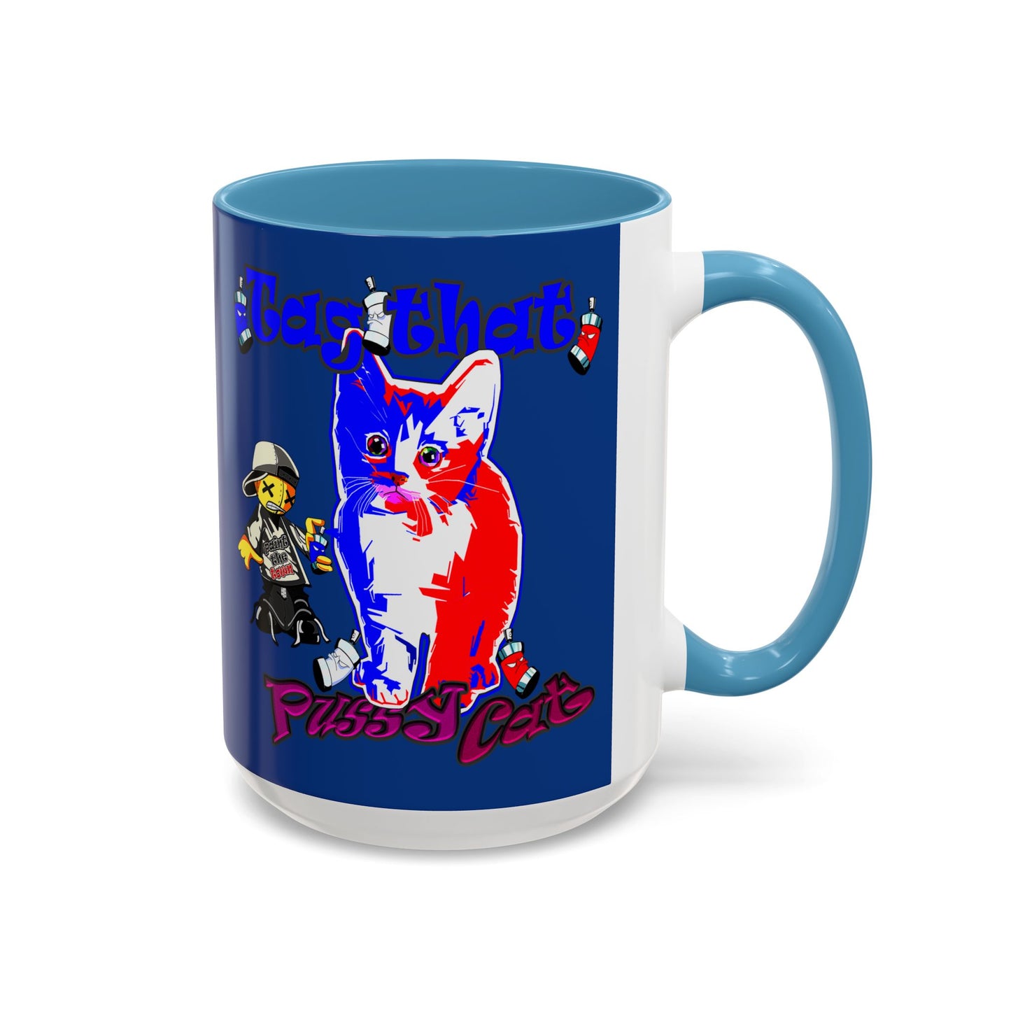 tag that - Accent Mug (dark blue)