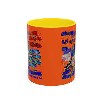 drop the beat - Accent Mug (orange)