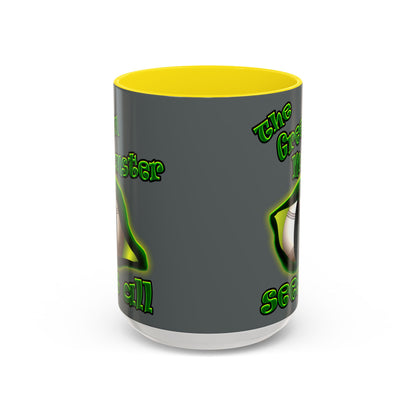 green monster - Accent Mug (dark grey)