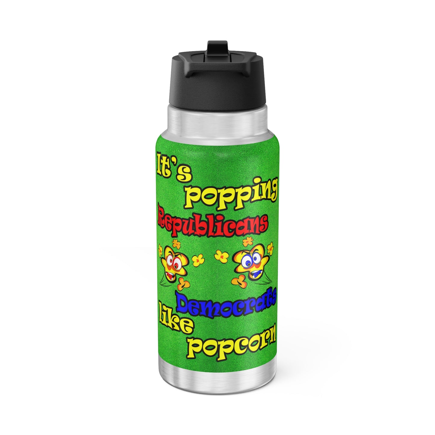 popping like popcorn - Gator Tumbler, 32oz  (green turf)