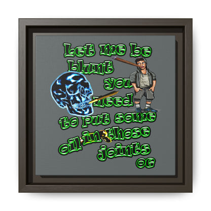 og - framed canvas art (dark grey)
