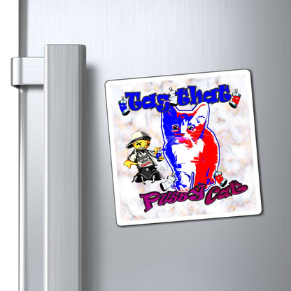 tag that - Magnets - (white marble)