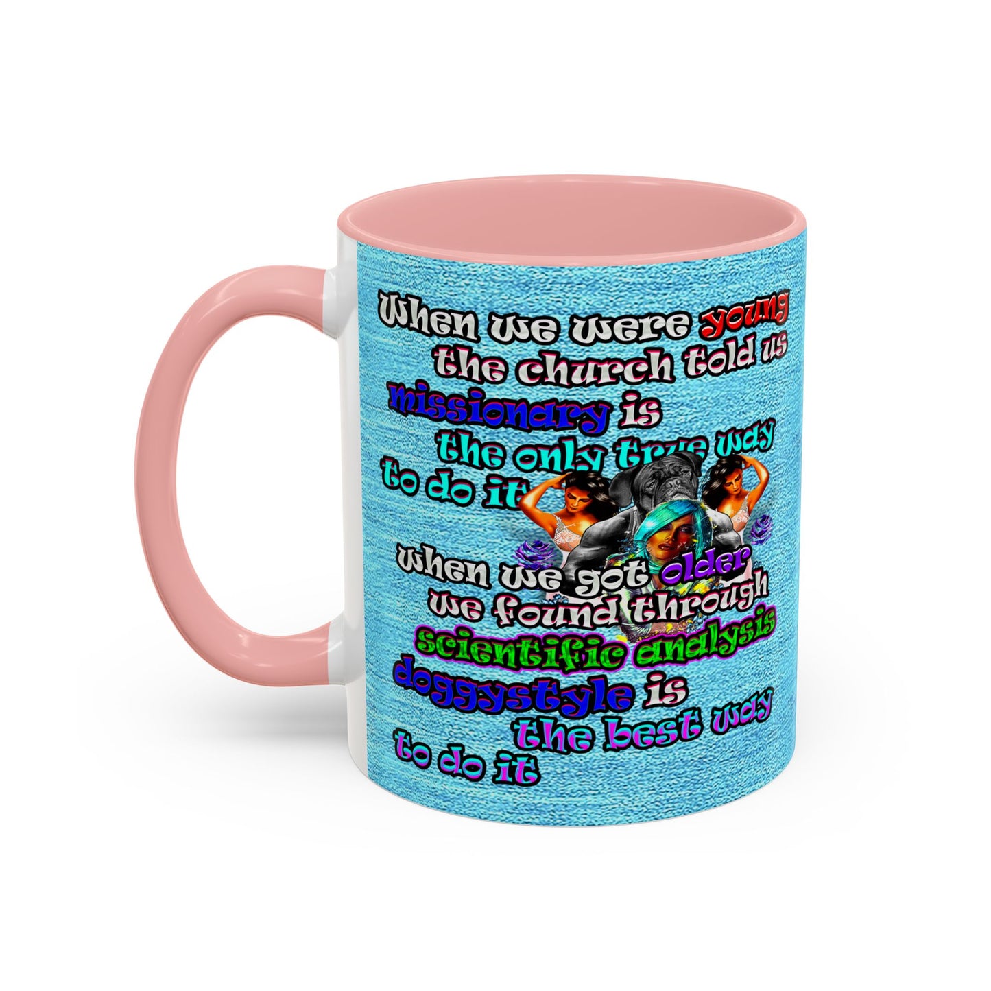 doggystyle - Accent Mug (faded blue)