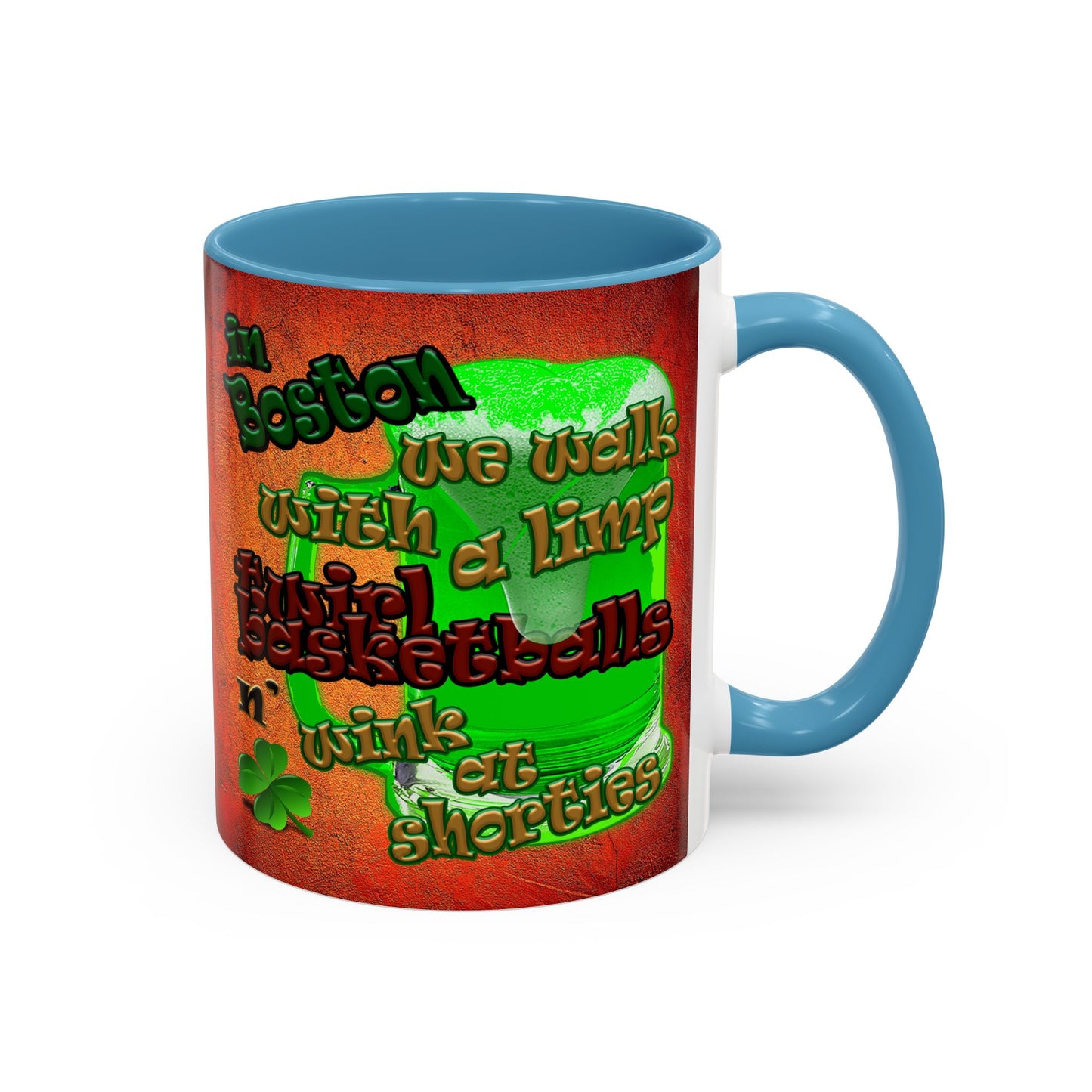 celtics logo - Accent Mug (burnt orange)