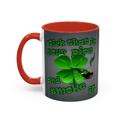 celtics logo - Accent Mug (grey-light grey)