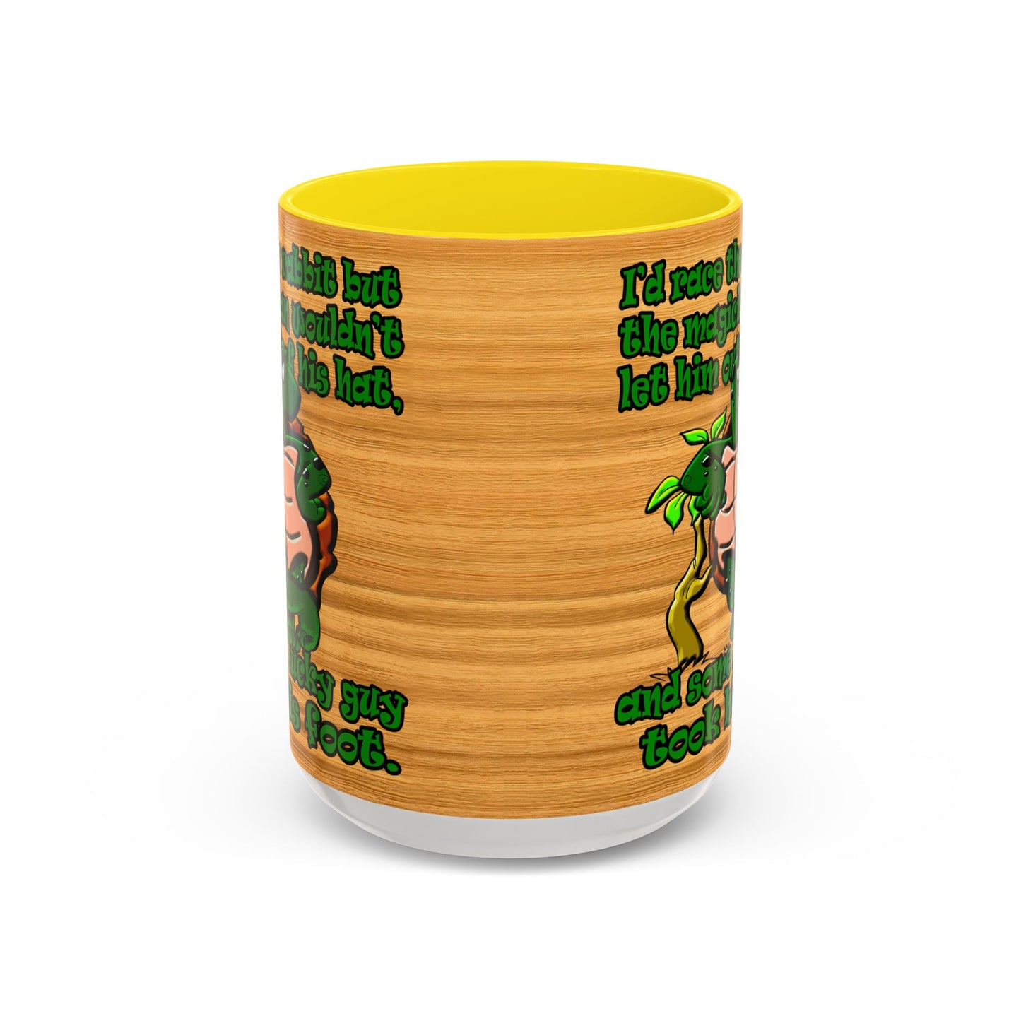 turtle race - Accent Mug (butterscotch wood finish)
