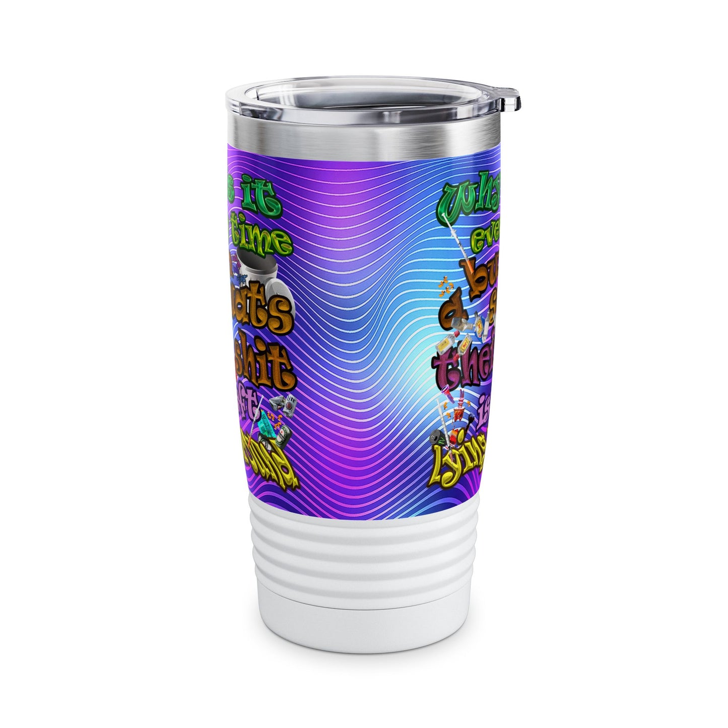 the bum's shit - Ringneck Tumbler, 20oz (purple wave)