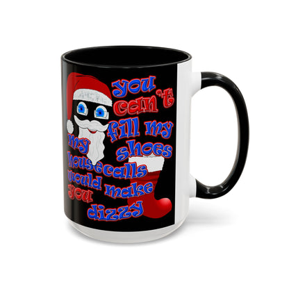 santa's shoes - Accent Mug (black)