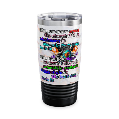 doggystyle - Ringneck Tumbler, 20oz (white marble)