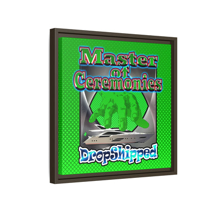 logo - framed canvas art (logo green)