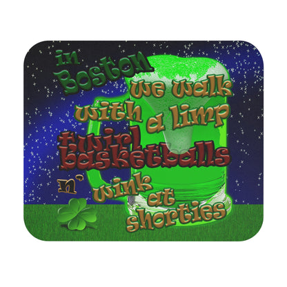 celtics logo - Mouse Pad (Rectangle) ('snoops' background)