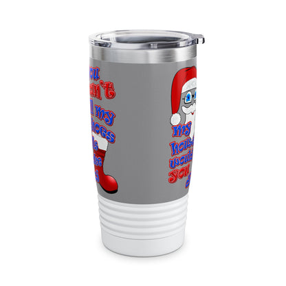 santa's shoes - Ringneck Tumbler, 20oz (grey)