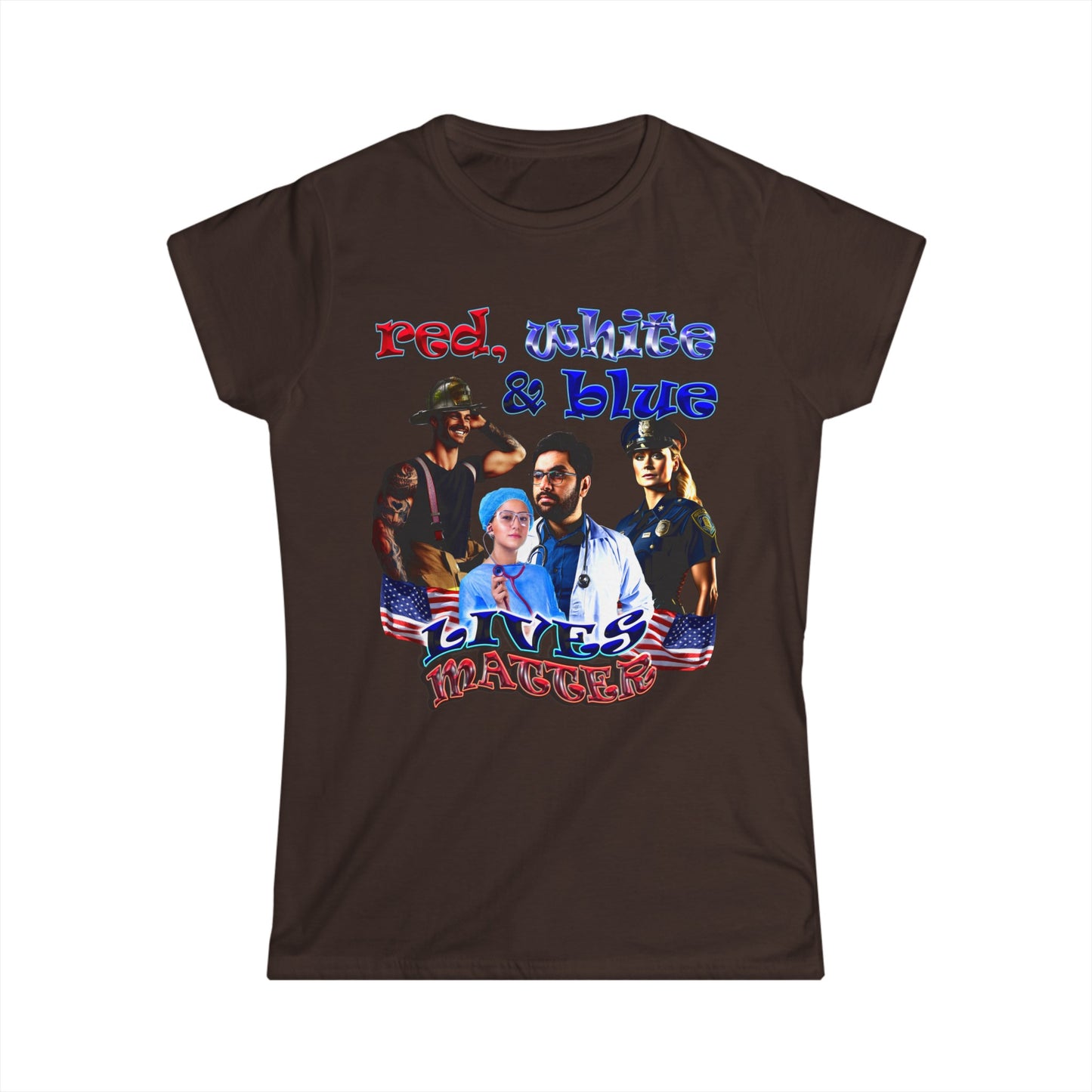 rw&b lives matter - Women's Softstyle Tee