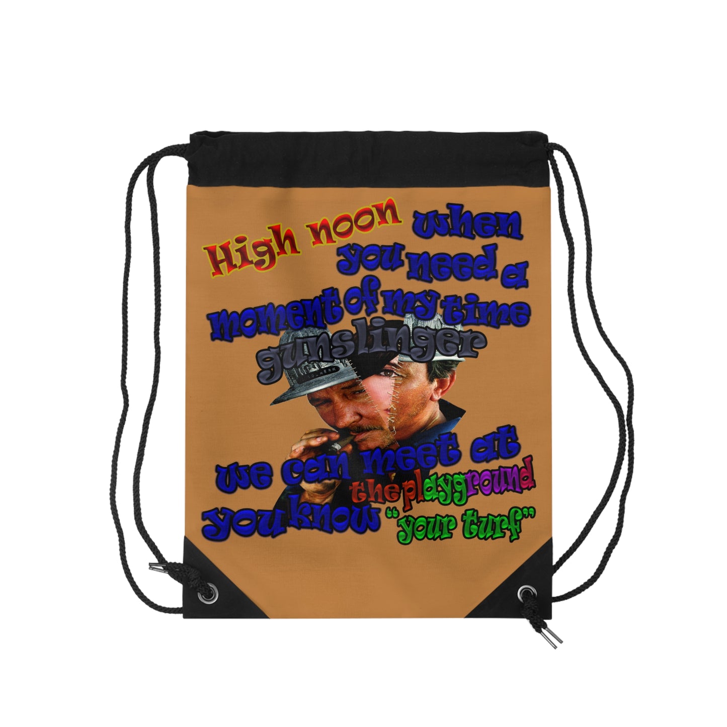 high noon - Drawstring Bag (light brown)