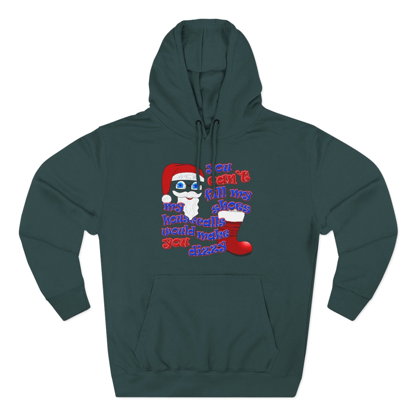 santa's shoes - Three-Panel Fleece Hoodie