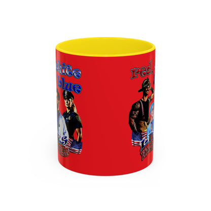 rw&b lives matter - Accent Mug (red)