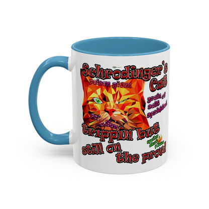 schrodinger's cat - Accent Mug (white)