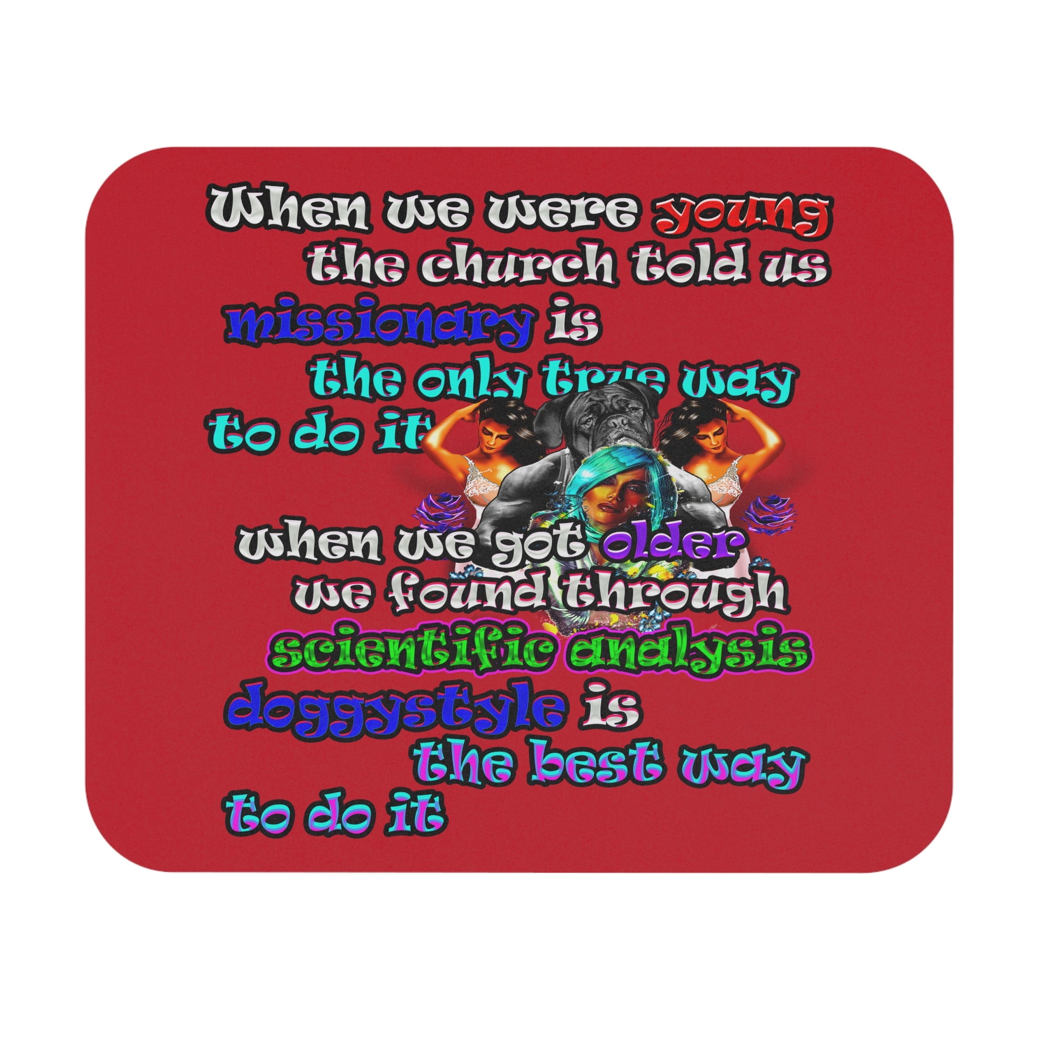 doggystyle - Mouse Pad (Rectangle) (dark red)