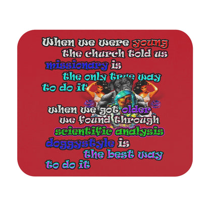 doggystyle - Mouse Pad (Rectangle) (dark red)