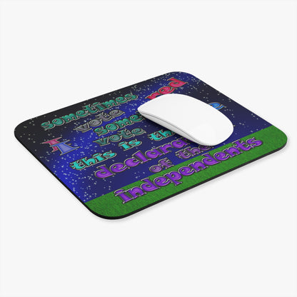 declaration of the independents - Mouse Pad (Rectangle) ('snoops' background)