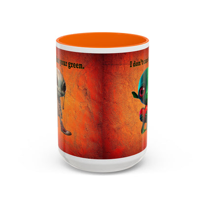 I don't care that your grey - Accent Mug (burnt orange)