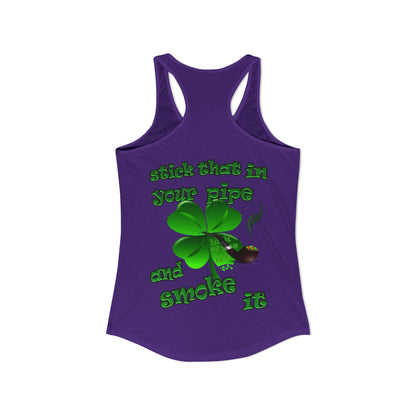 celtics logo - Women's Ideal Racerback Tank