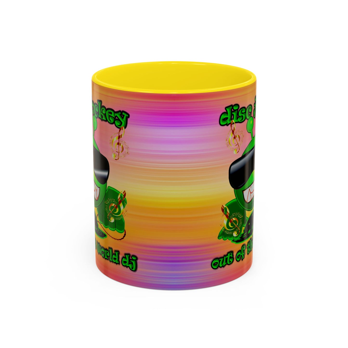 disc jockey - Accent Mug (color blur)